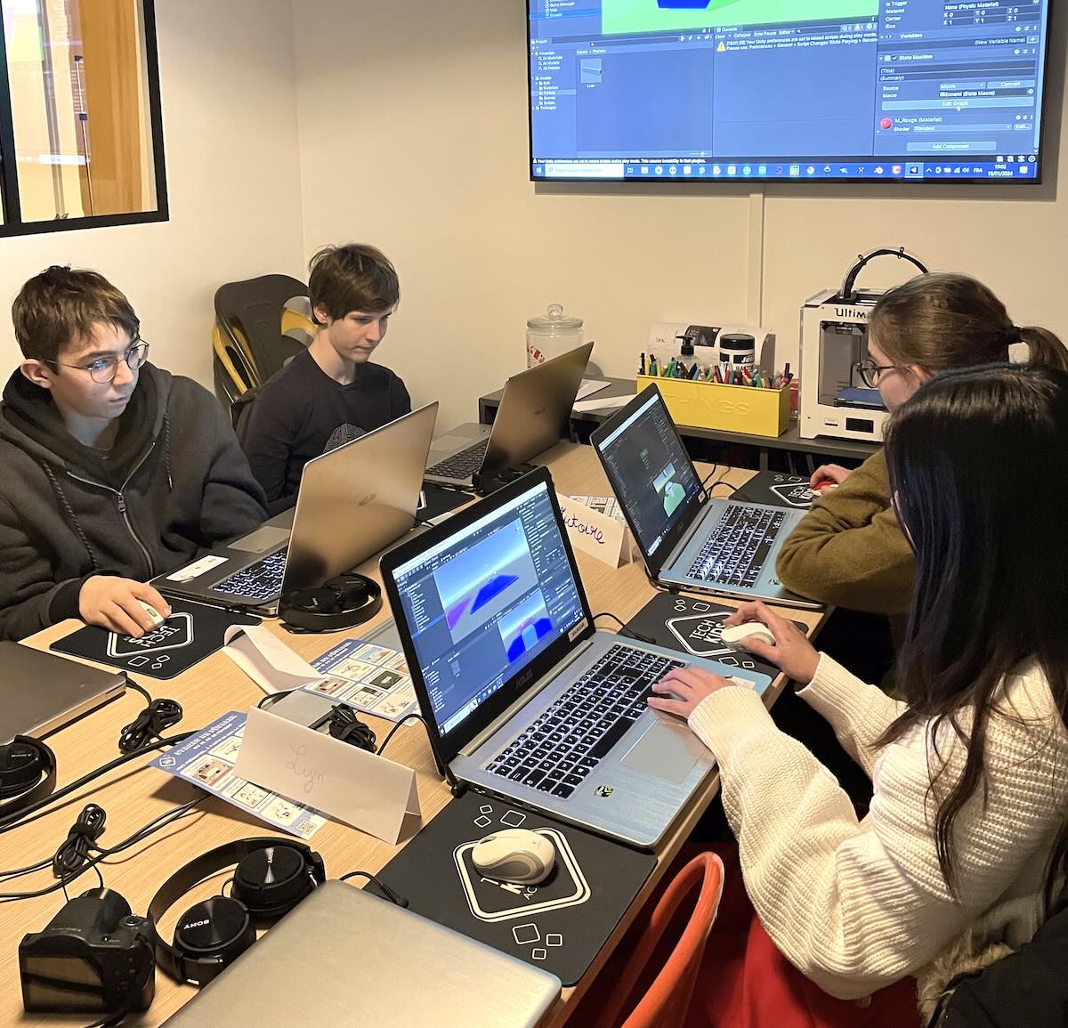 ateliers numériques à Paris pour ados : Tech Kids Academy